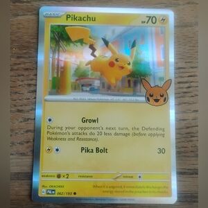 Near Mint Holo Pikachu 062/193 2023 Trick or Trade Pokemon Card